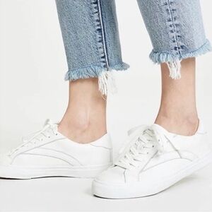 Madewell White Leather Low-Top Sneakers